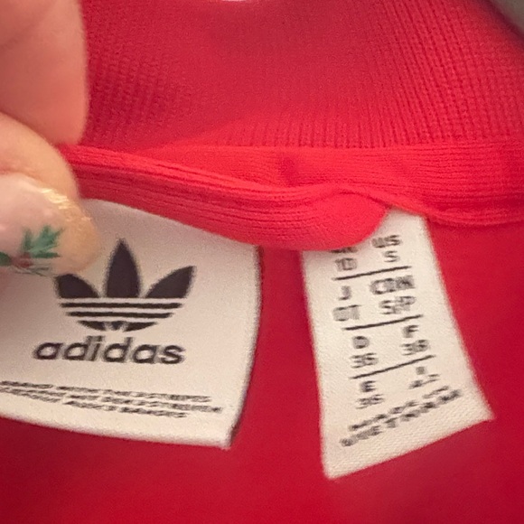 Adidas Red Tracksuit with White Accents - Picture 2 of 12